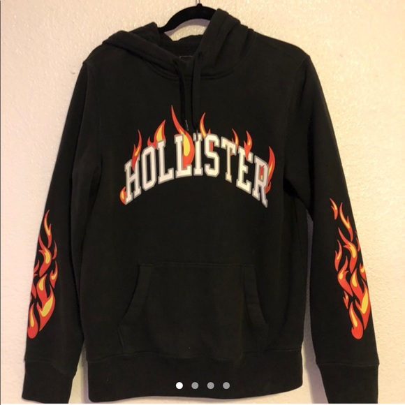 hollister flame hoodie